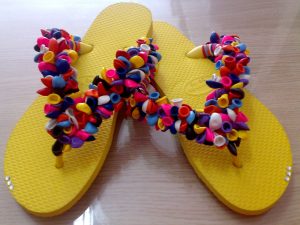 Havaianas personalizadas com balõezinhos